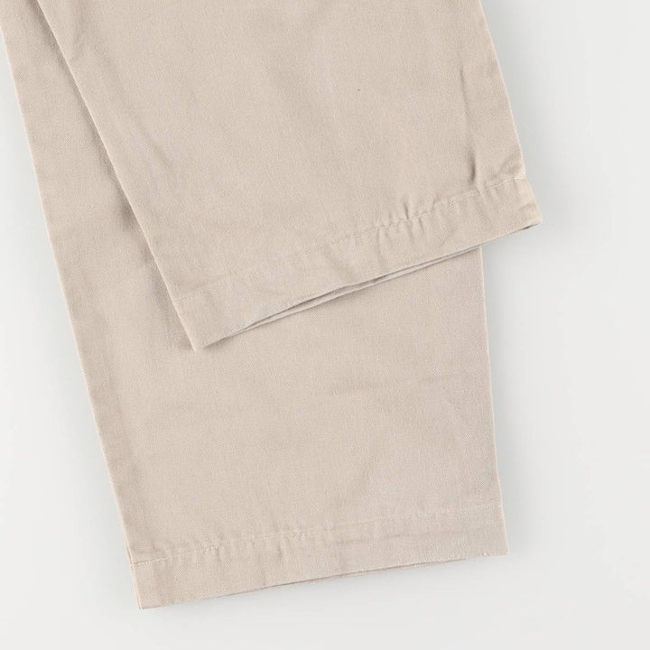 Ralph Lauren Polo Ralph Lauren Andrew Pant Two-pleat Chino Pants Men's Size W32 cotton Beige type Vintage Second Hand