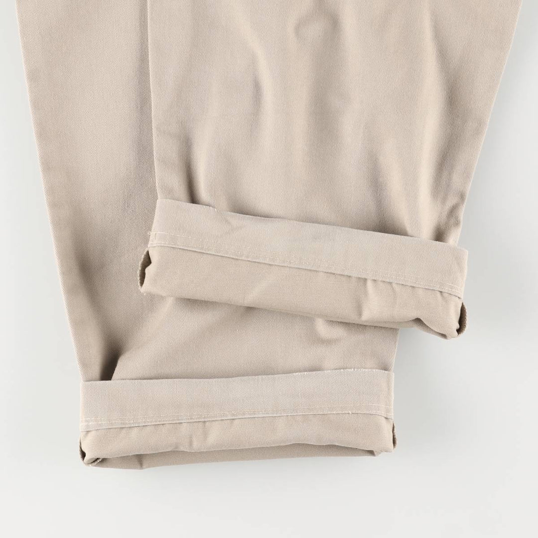 Ralph Lauren Polo Ralph Lauren Andrew Pant Two-pleat Chino Pants Men's Size W32 cotton Beige type Vintage Second Hand