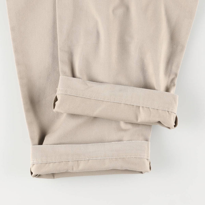 Ralph Lauren Polo Ralph Lauren Andrew Pant Two-pleat Chino Pants Men's Size W32 cotton Beige type Vintage Second Hand