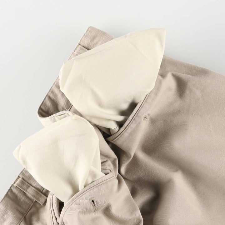 Ralph Lauren Polo Ralph Lauren Andrew Pant Two-pleat Chino Pants Men's Size W32 cotton Beige type Vintage Second Hand