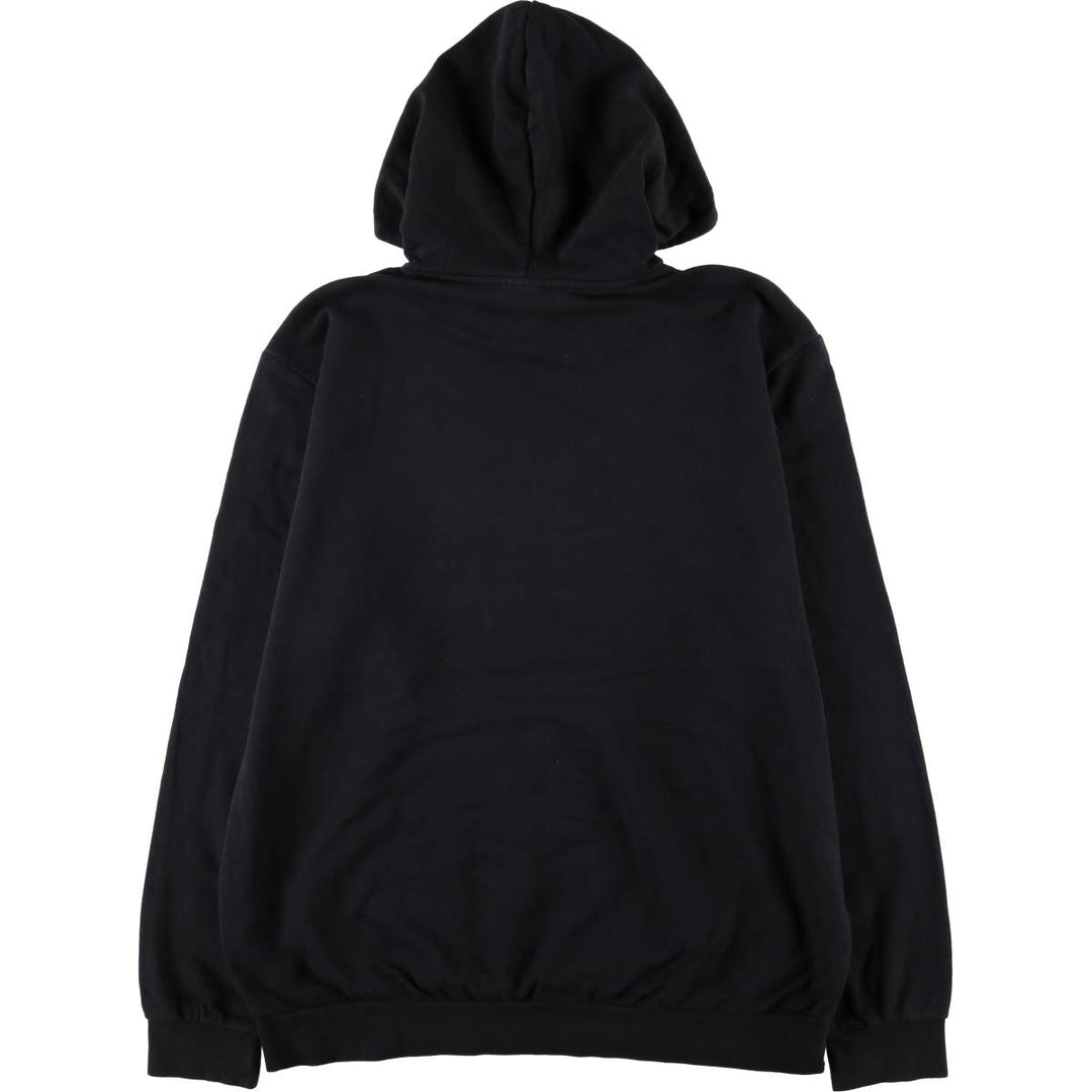 Adidas sweatshirt pullover hoodie, men's XL size cotton black type Vintage Second Hand