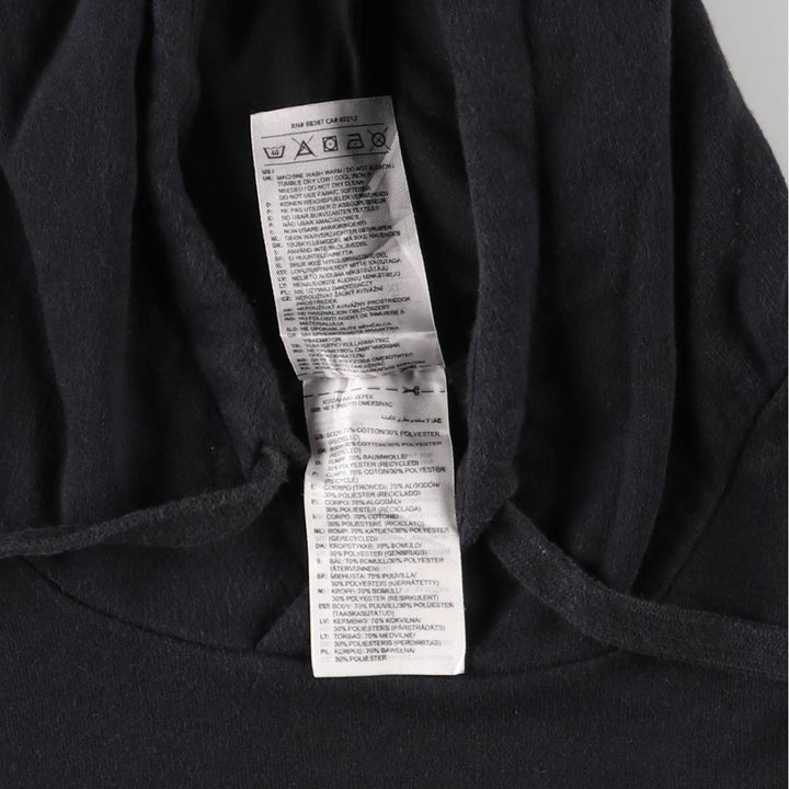 Adidas sweatshirt pullover hoodie, men's XL size cotton black type Vintage Second Hand