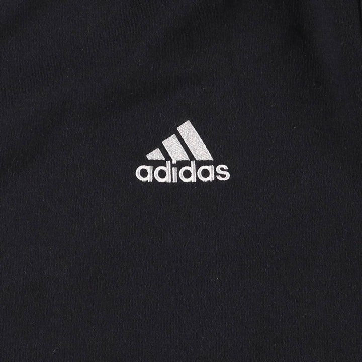 Adidas sweatshirt pullover hoodie, men's XL size cotton black type Vintage Second Hand