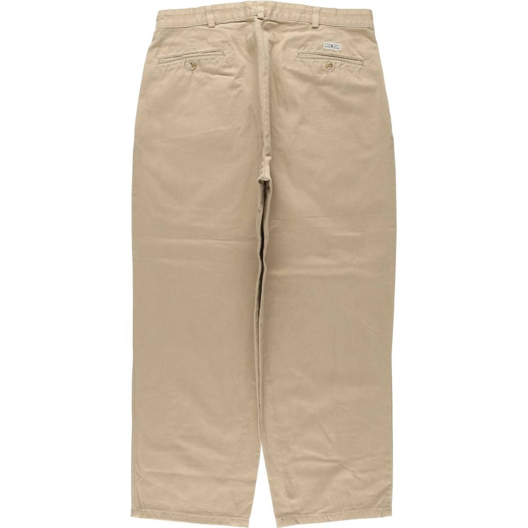 Ralph Lauren POLO Ralph Lauren ANDREW PANT Two-pleat Chino Pants Men's W34 cotton Beige type Vintage Second Hand