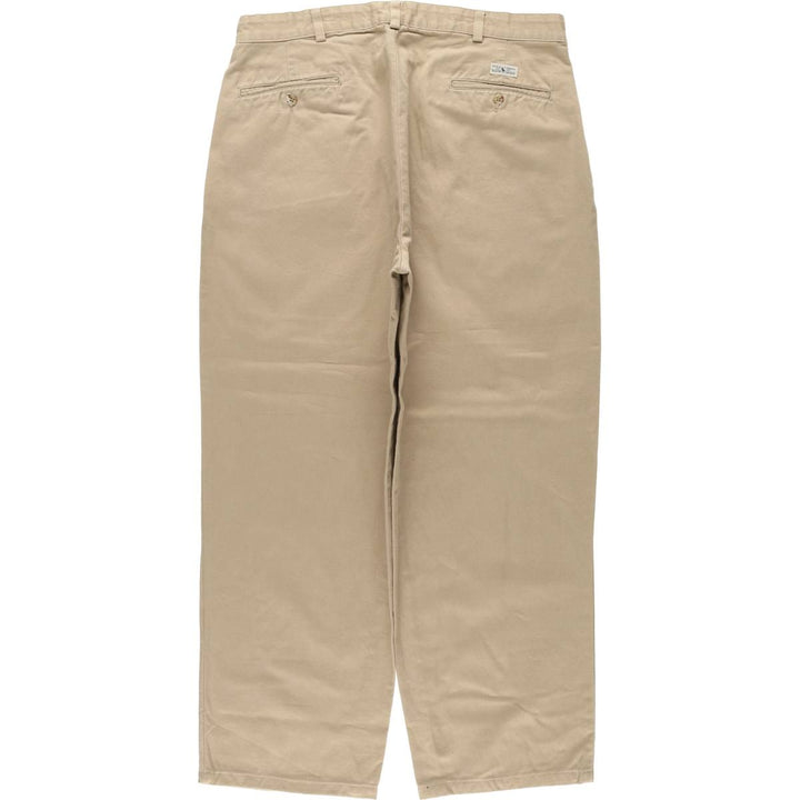Ralph Lauren POLO Ralph Lauren ANDREW PANT Two-pleat Chino Pants Men's W34 cotton Beige type Vintage Second Hand