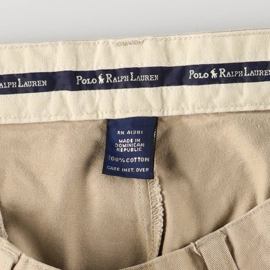Ralph Lauren POLO Ralph Lauren ANDREW PANT Two-pleat Chino Pants Men's W34 cotton Beige type Vintage Second Hand
