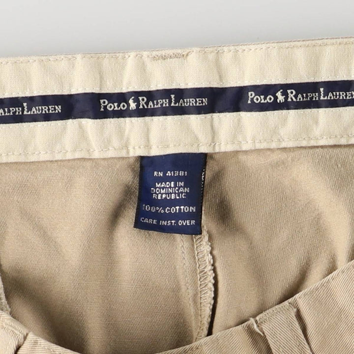 Ralph Lauren POLO Ralph Lauren ANDREW PANT Two-pleat Chino Pants Men's W34 cotton Beige type Vintage Second Hand