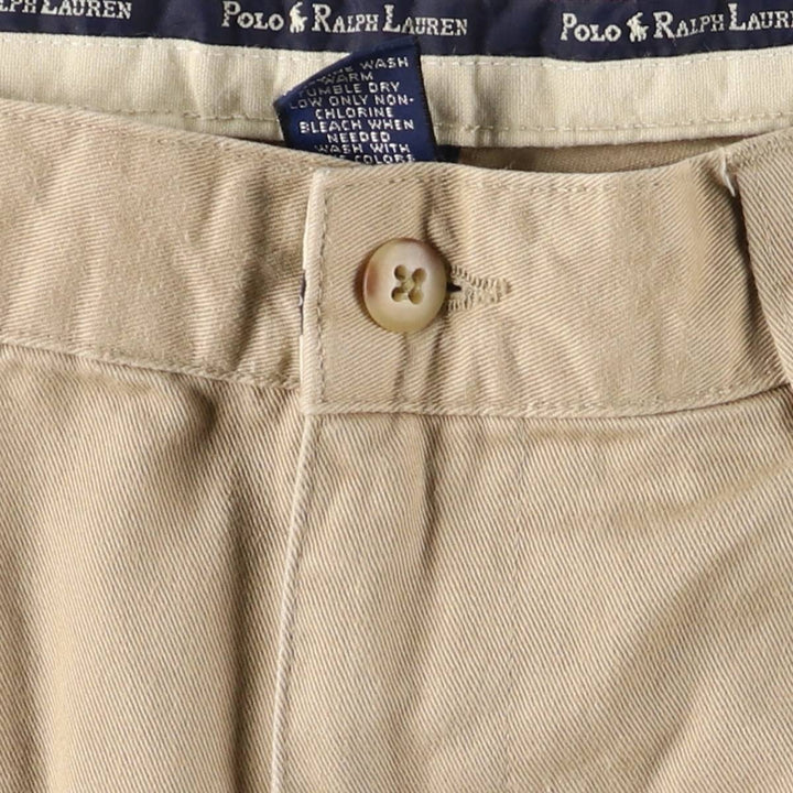 Ralph Lauren POLO Ralph Lauren ANDREW PANT Two-pleat Chino Pants Men's W34 cotton Beige type Vintage Second Hand