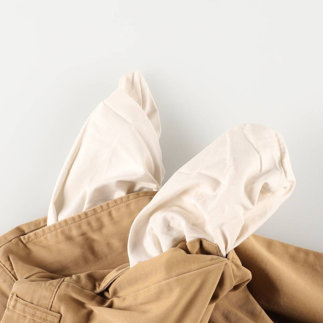 Ralph Lauren POLO by Ralph Lauren ANDREW PANT, two-pleat chino pants, men's, W32 equivalent cotton beige type brown Vintage Second Hand