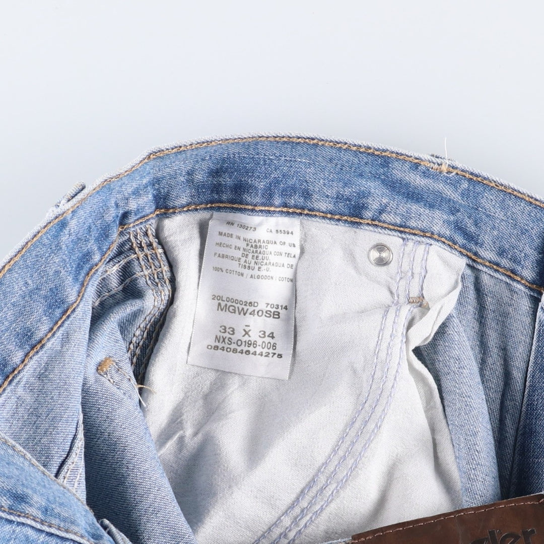 Wrangler Denim Painter Pants for Men, W33 equivalent cotton blue type Vintage Second Hand