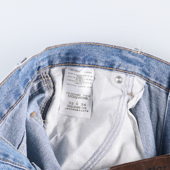 Wrangler Denim Painter Pants for Men, W33 equivalent cotton blue type Vintage Second Hand