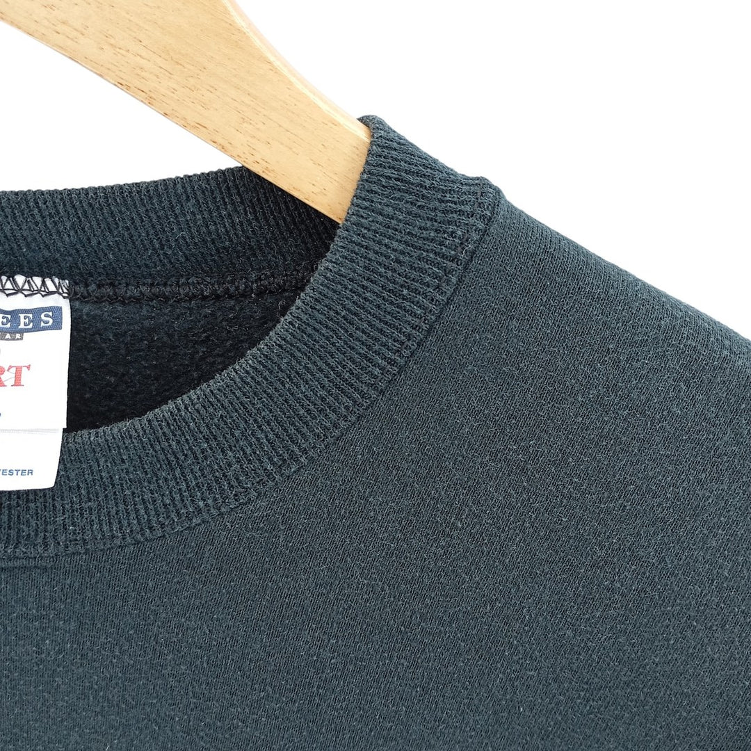Vintage 90'S Jerzees SPORT plain blank sweatshirt, made in the USA, size M, men's cotton black type Vintage Second Hand