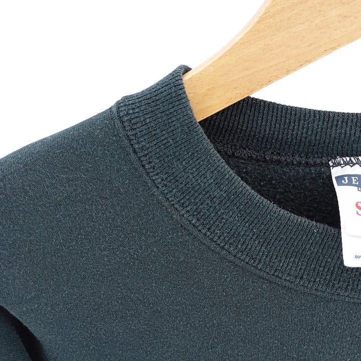 Vintage 90'S Jerzees SPORT plain blank sweatshirt, made in the USA, size M, men's cotton black type Vintage Second Hand