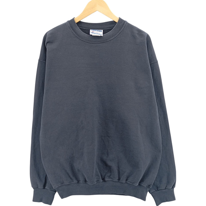 Vintage 90s-00'S Hanes Ultimate Cotton plain blank sweatshirt, men's size M cotton navy blue type Vintage Second Hand