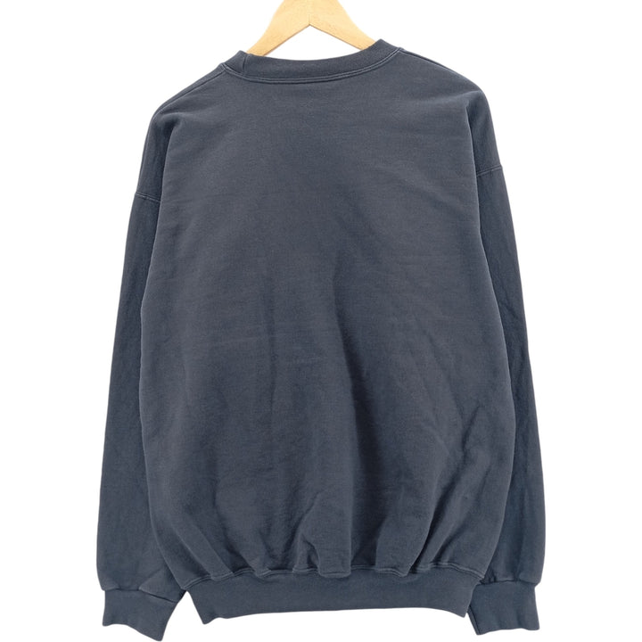 Vintage 90s-00'S Hanes Ultimate Cotton plain blank sweatshirt, men's size M cotton navy blue type Vintage Second Hand