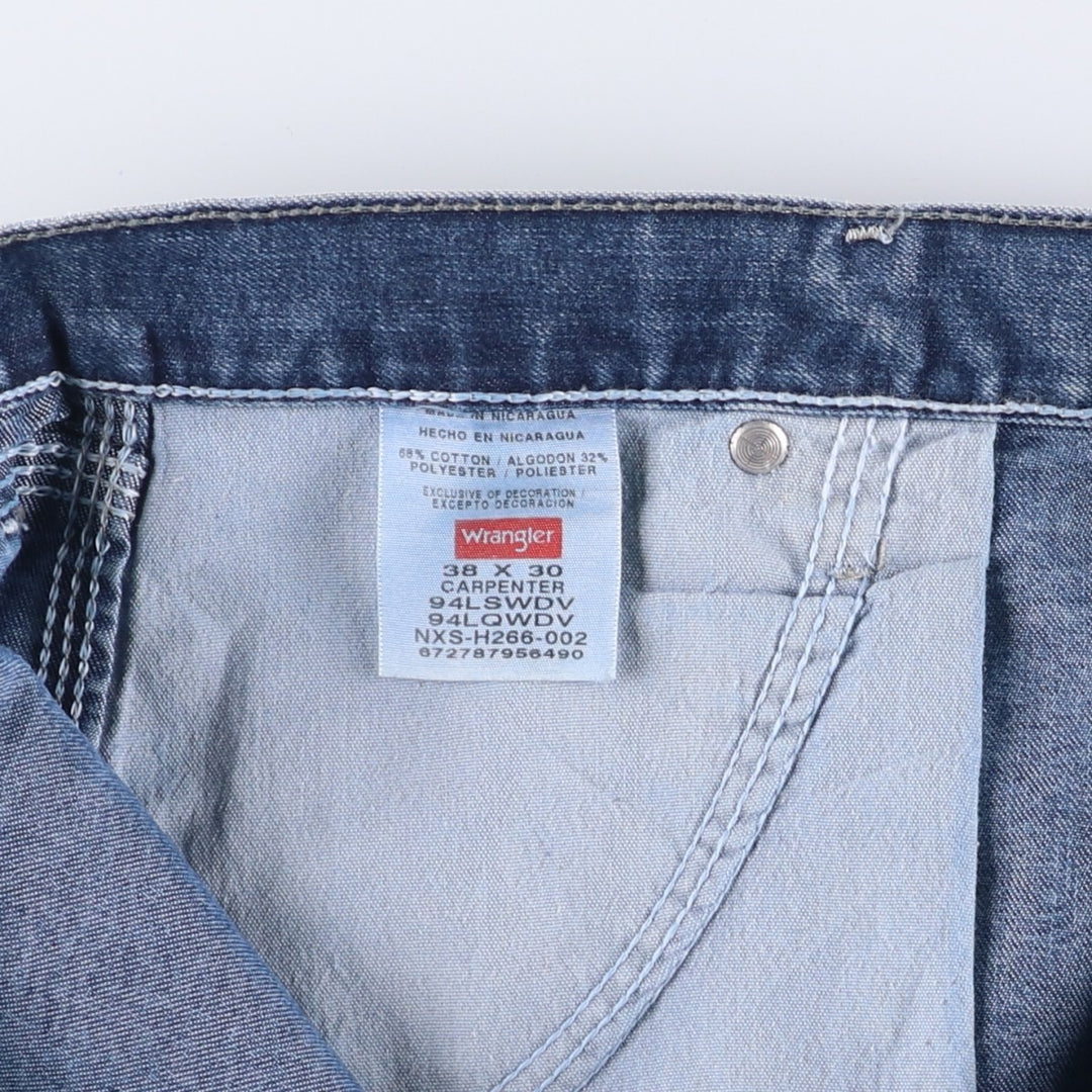 2000'S Wrangler Carpenter Denim Painter Pants, Men's, Size W39 cotton blue type Vintage Second Hand