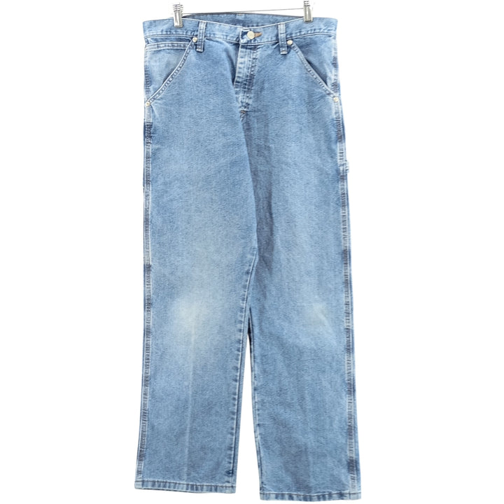00'S Wrangler CARPENTER denim painter pants for men, equivalent to W32 cotton blue type Vintage Second Hand
