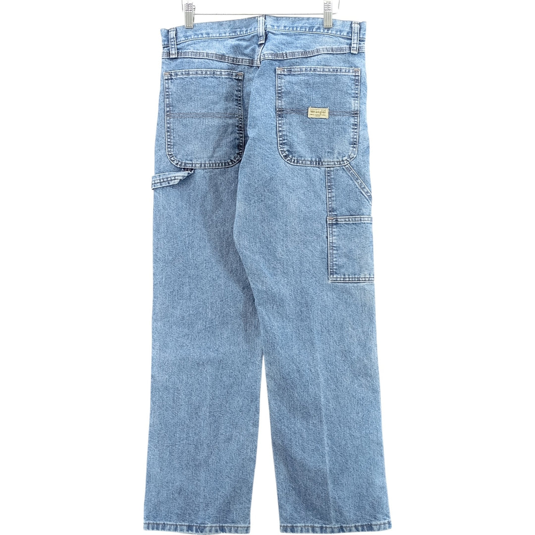 00'S Wrangler CARPENTER denim painter pants for men, equivalent to W32 cotton blue type Vintage Second Hand
