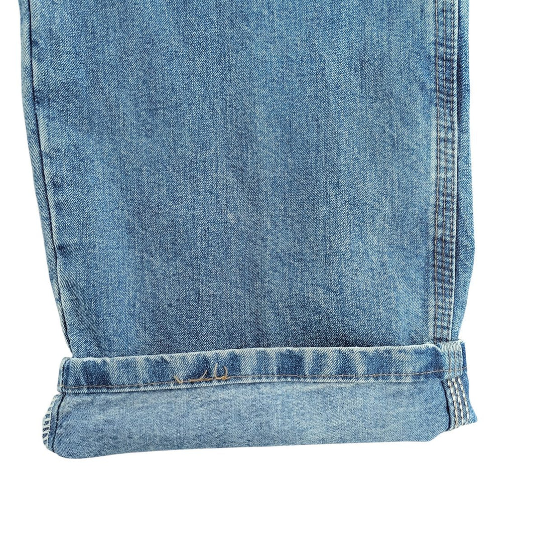00'S Wrangler CARPENTER denim painter pants for men, equivalent to W32 cotton blue type Vintage Second Hand