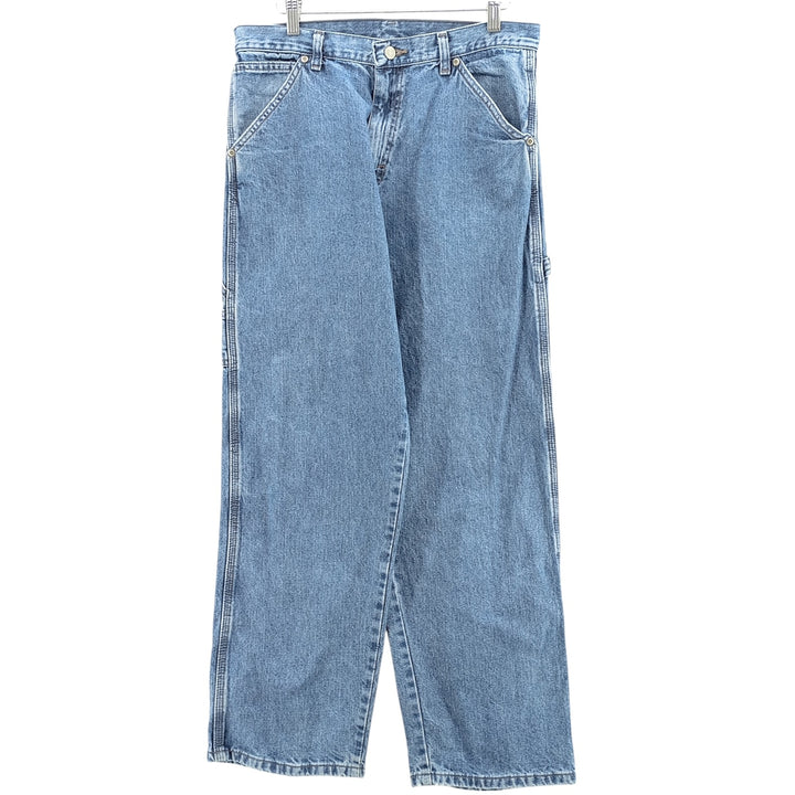 00'S Wrangler CARPENTER denim painter pants for men, equivalent to W32 cotton blue type Vintage Second Hand