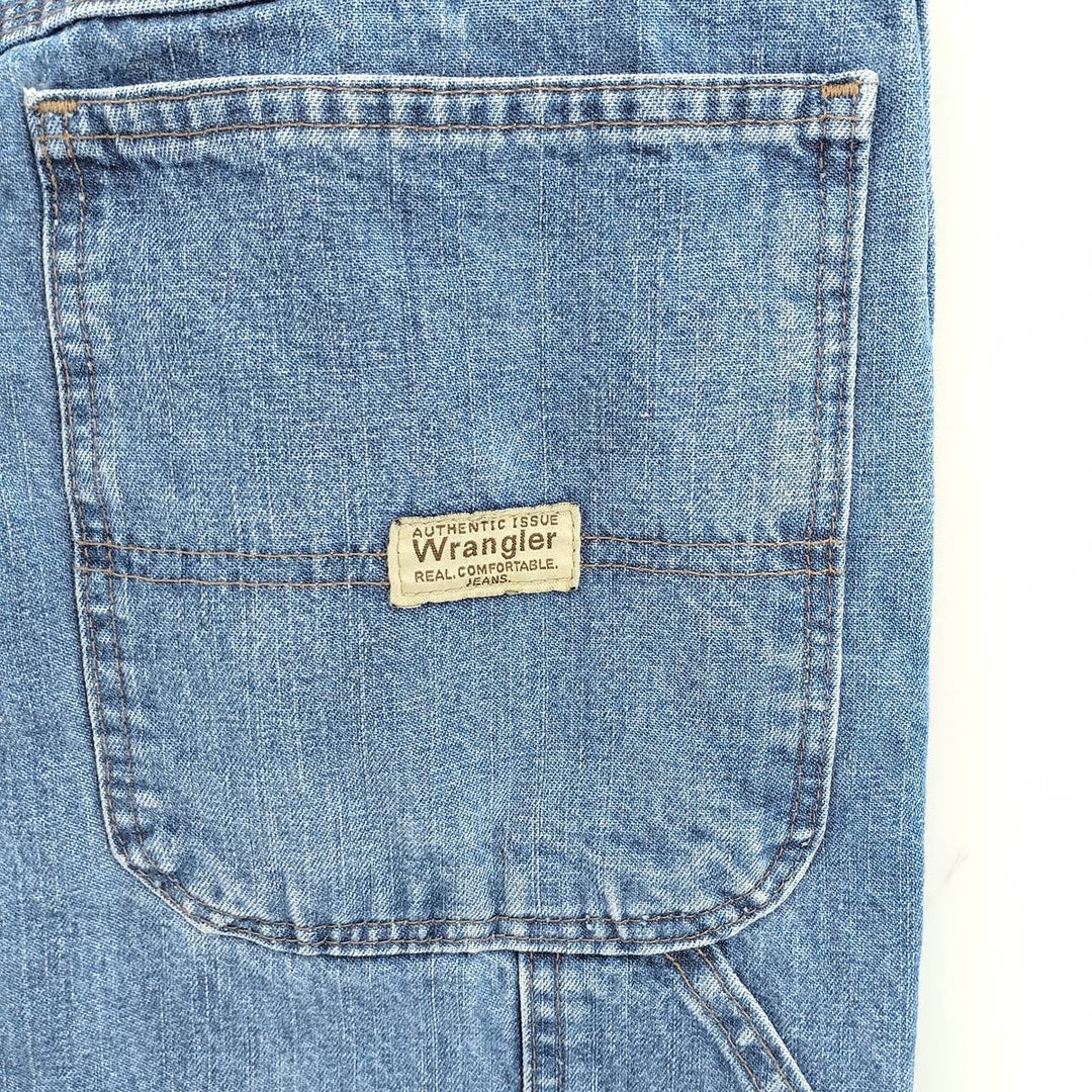 00'S Wrangler CARPENTER denim painter pants for men, equivalent to W32 cotton blue type Vintage Second Hand