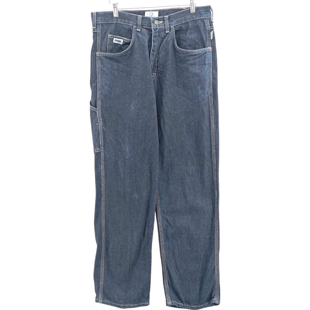TYNDALE FR Denim Painter Pants, Made in USA, Men's, Size W34 unclear blue type Vintage Second Hand