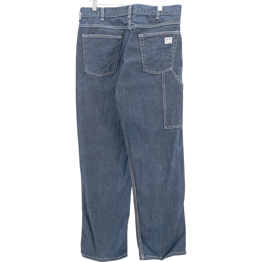 TYNDALE FR Denim Painter Pants, Made in USA, Men's, Size W34 unclear blue type Vintage Second Hand