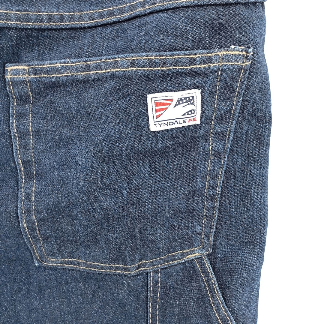 TYNDALE FR Denim Painter Pants, Made in USA, Men's, Size W34 unclear blue type Vintage Second Hand
