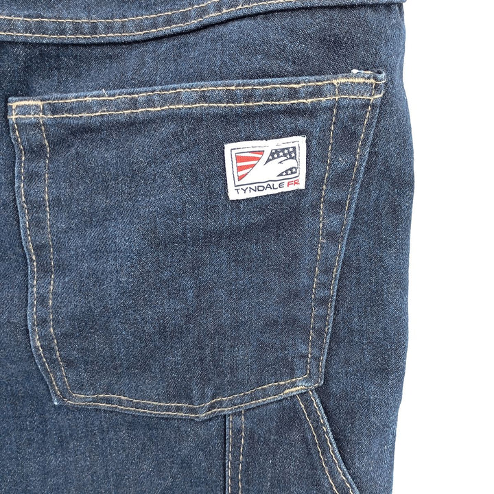 TYNDALE FR Denim Painter Pants, Made in USA, Men's, Size W34 unclear blue type Vintage Second Hand