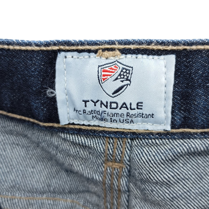 TYNDALE FR Denim Painter Pants, Made in USA, Men's, Size W34 unclear blue type Vintage Second Hand
