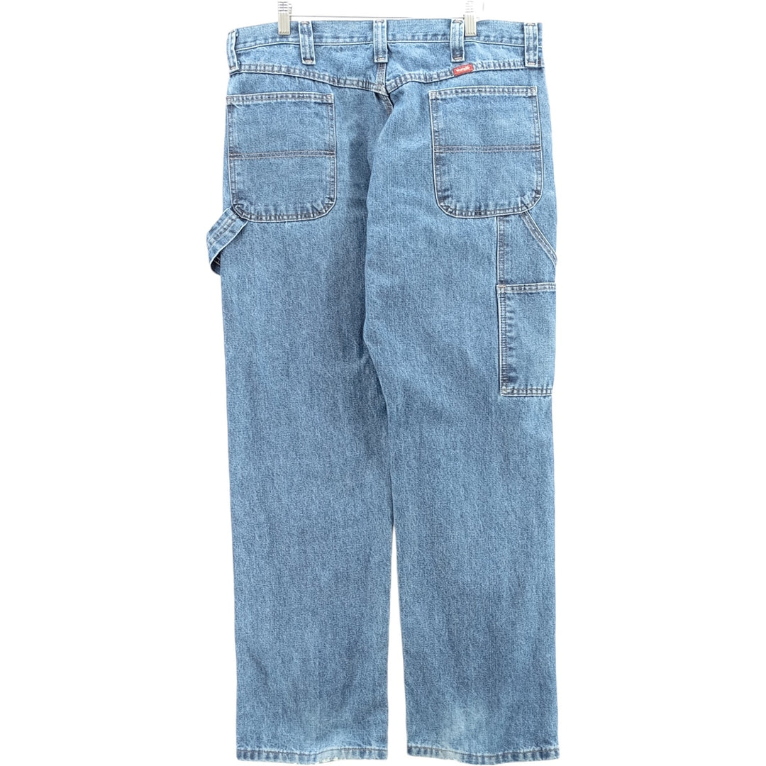 00'S Wrangler CARPENTER denim painter pants for men, equivalent to w37 cotton blue type Vintage Second Hand