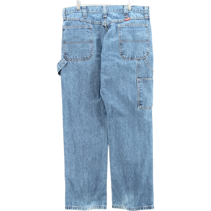 00'S Wrangler CARPENTER denim painter pants for men, equivalent to w37 cotton blue type Vintage Second Hand