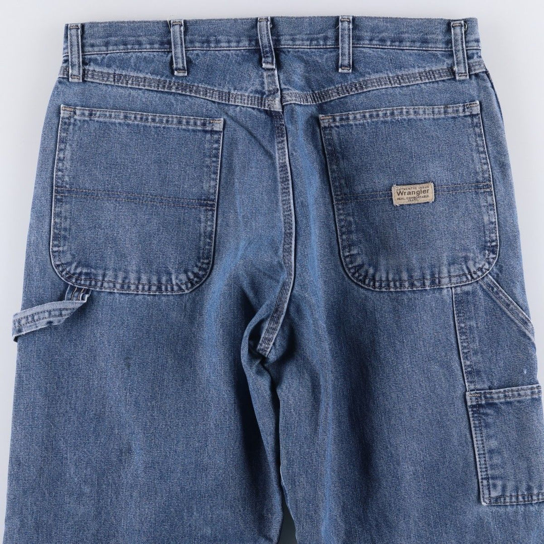 00'S Wrangler CARPENTER denim painter pants for men, equivalent to W34 cotton blue type Vintage Second Hand