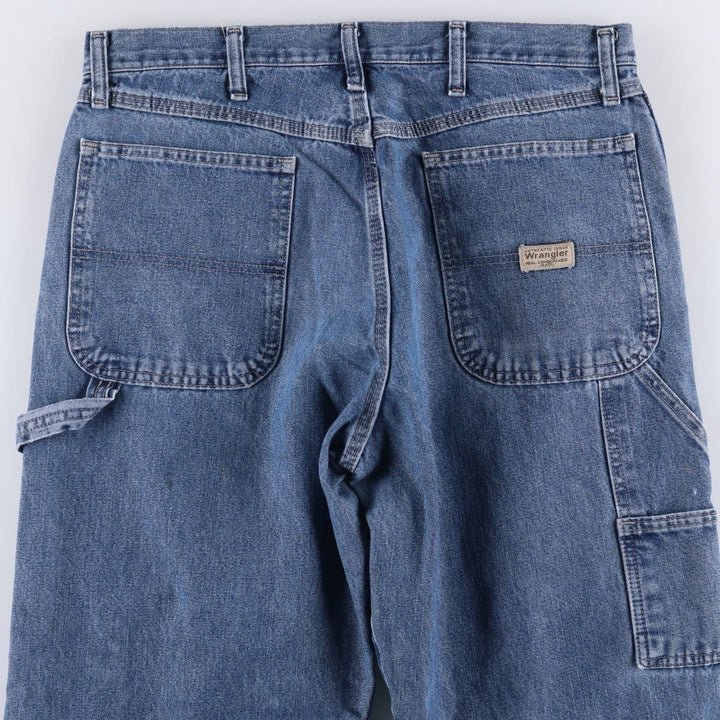 00'S Wrangler CARPENTER denim painter pants for men, equivalent to W34 cotton blue type Vintage Second Hand