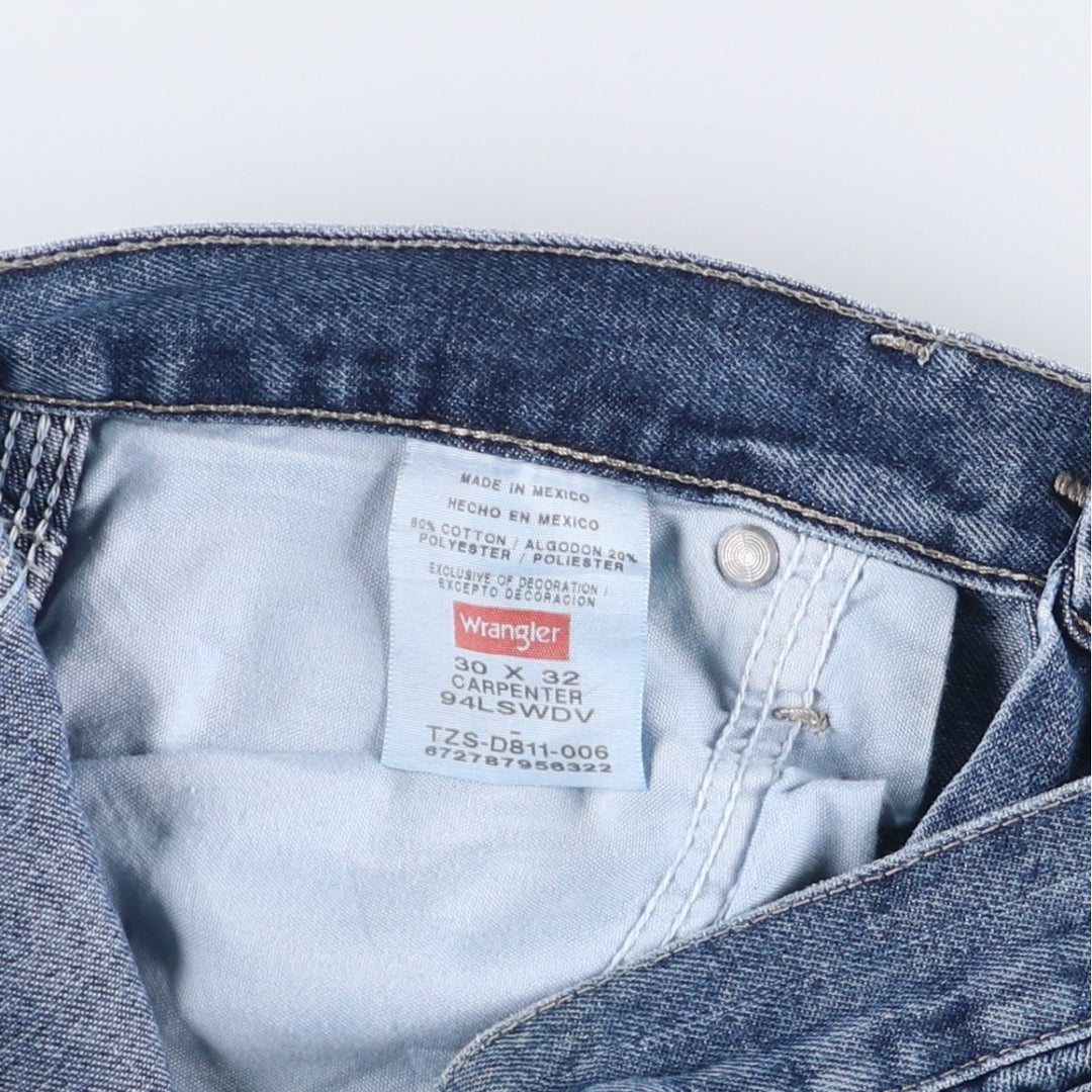 2000'S Wrangler Carpenter Denim Painter Pants, Men's, Size W29 cotton blue type Vintage Second Hand