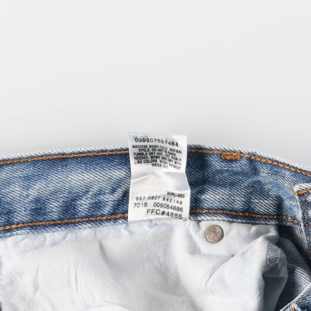 Levi's 505 REGULAR FIT tapered denim pants for men, size w36 cotton blue type Vintage Second Hand