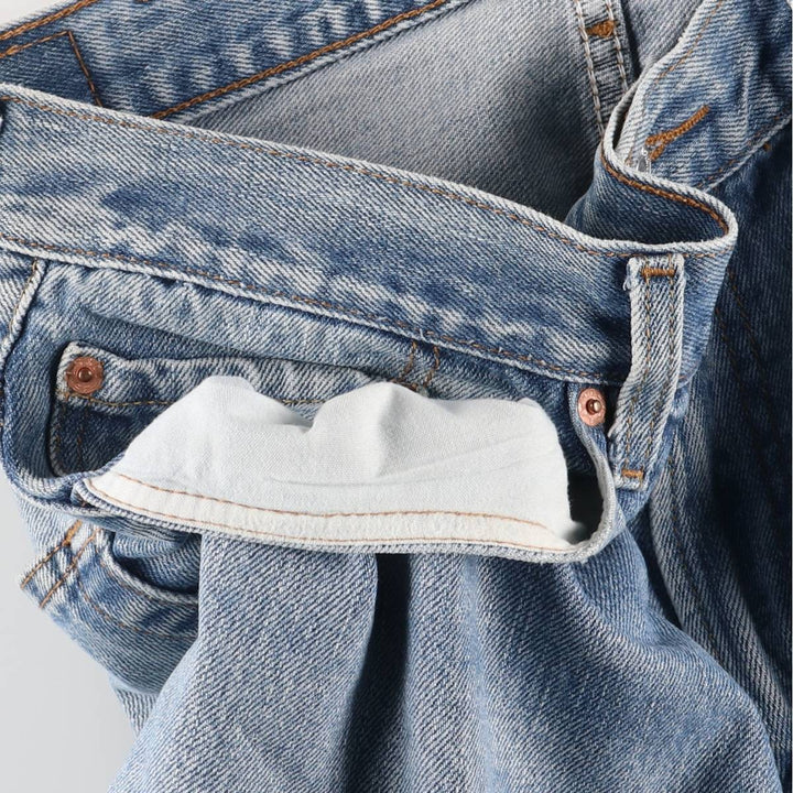 Levi's 505 REGULAR FIT tapered denim pants for men, size w36 cotton blue type Vintage Second Hand