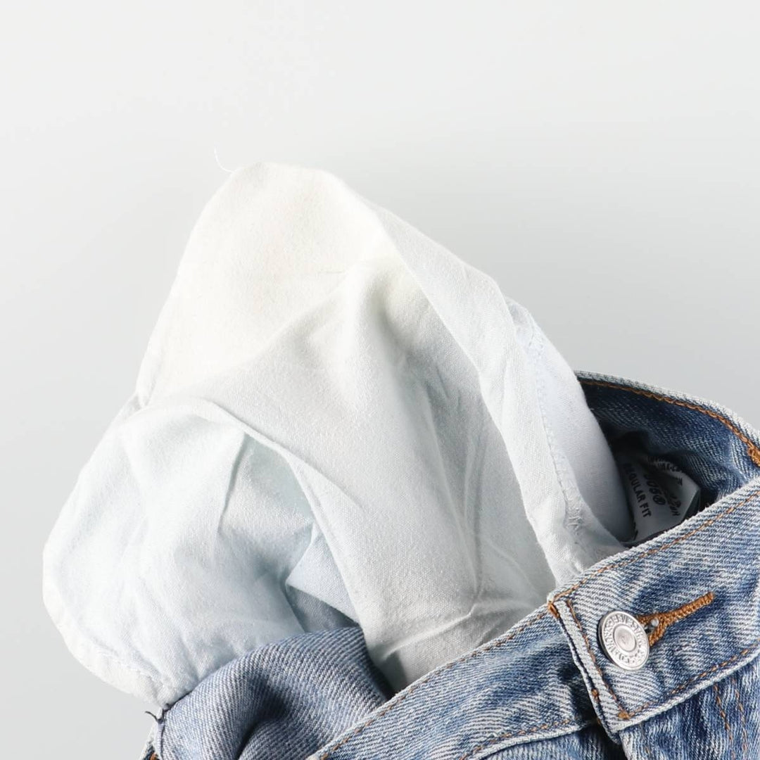 Levi's 505 REGULAR FIT tapered denim pants for men, size w36 cotton blue type Vintage Second Hand