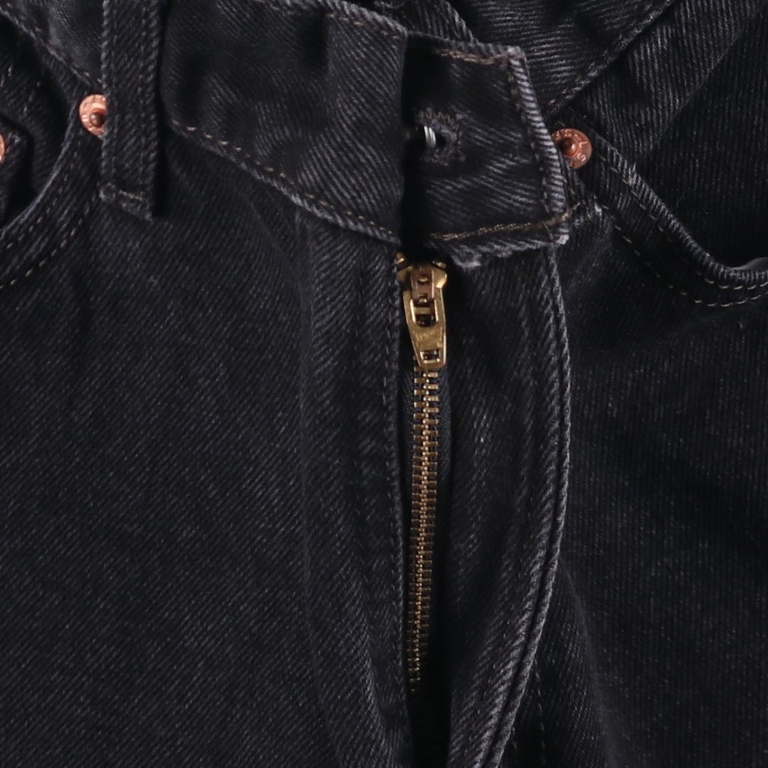 00'S Levi's 505 REGULAR FIT tapered denim pants for men, size w30 cotton black type Vintage Second Hand