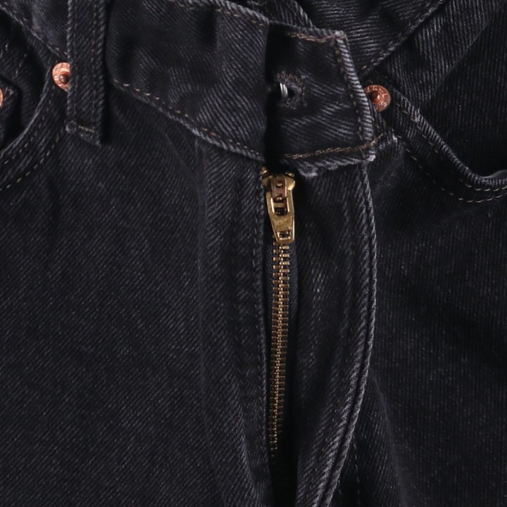 00'S Levi's 505 REGULAR FIT tapered denim pants for men, size w30 cotton black type Vintage Second Hand