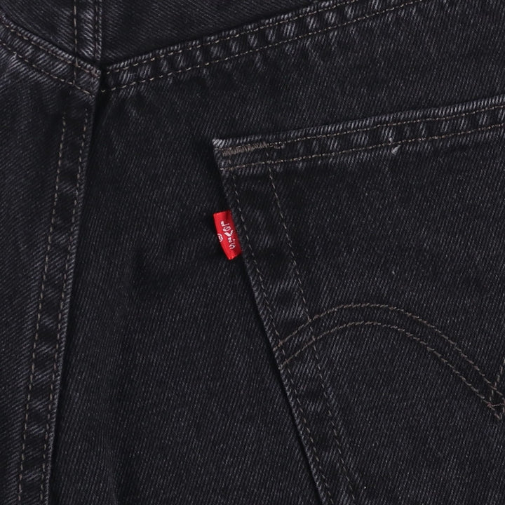 00'S Levi's 505 REGULAR FIT tapered denim pants for men, size w30 cotton black type Vintage Second Hand