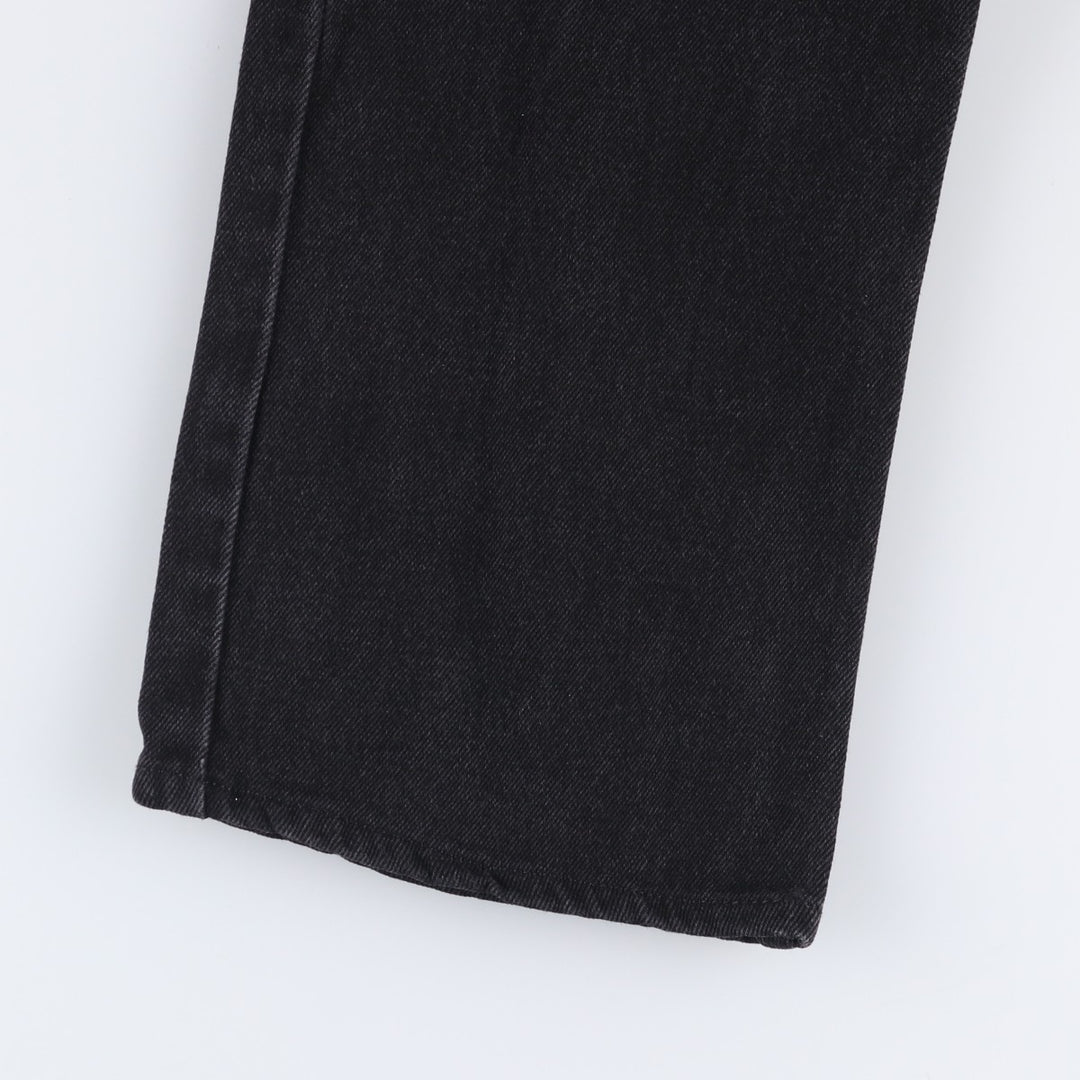 00'S Levi's 505 REGULAR FIT tapered denim pants for men, size w30 cotton black type Vintage Second Hand