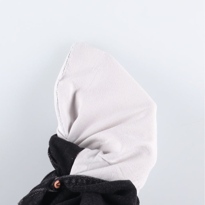 00'S Levi's 505 REGULAR FIT tapered denim pants for men, size w30 cotton black type Vintage Second Hand