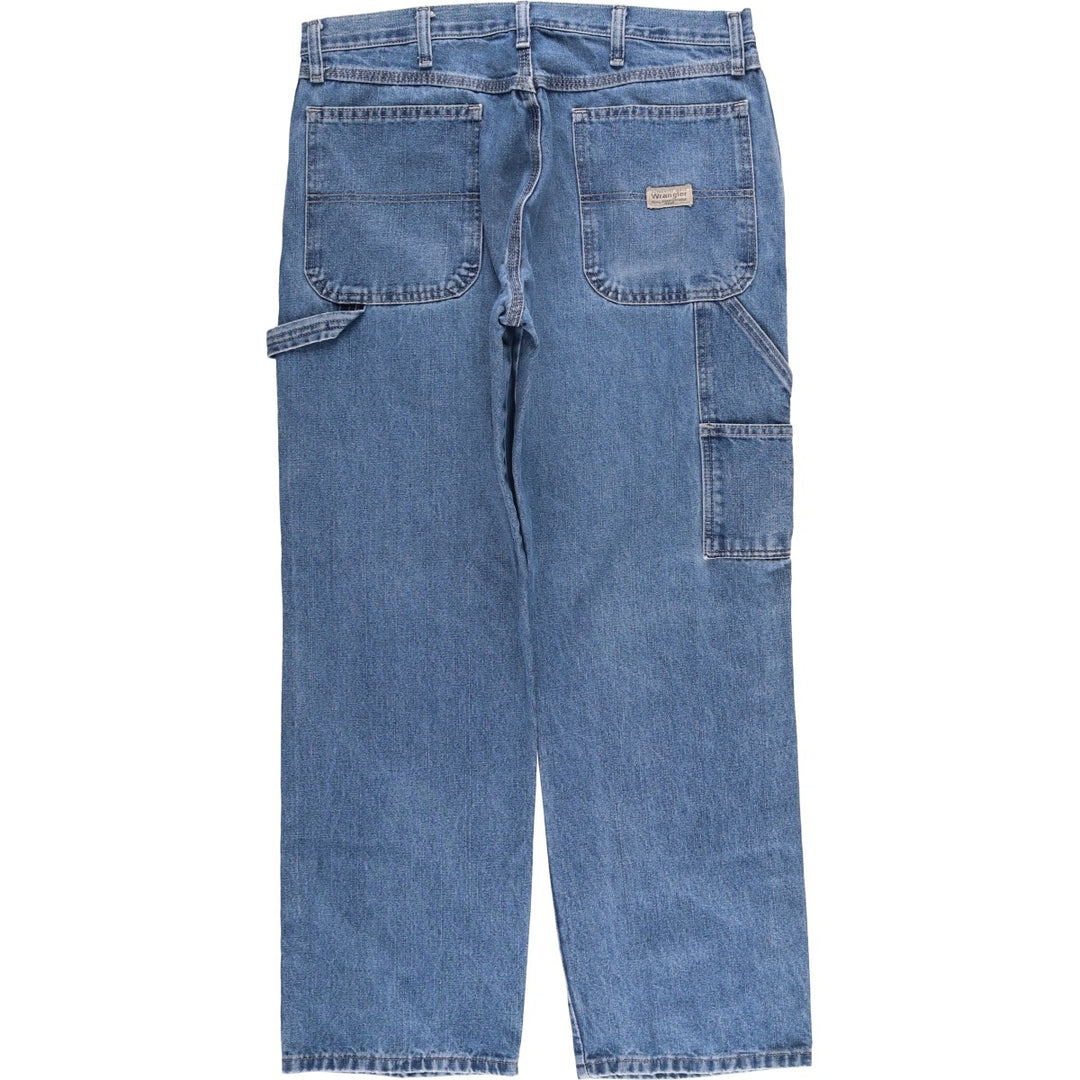00'S Wrangler CARPENTER denim painter pants for men, equivalent to W34 cotton blue type Vintage Second Hand