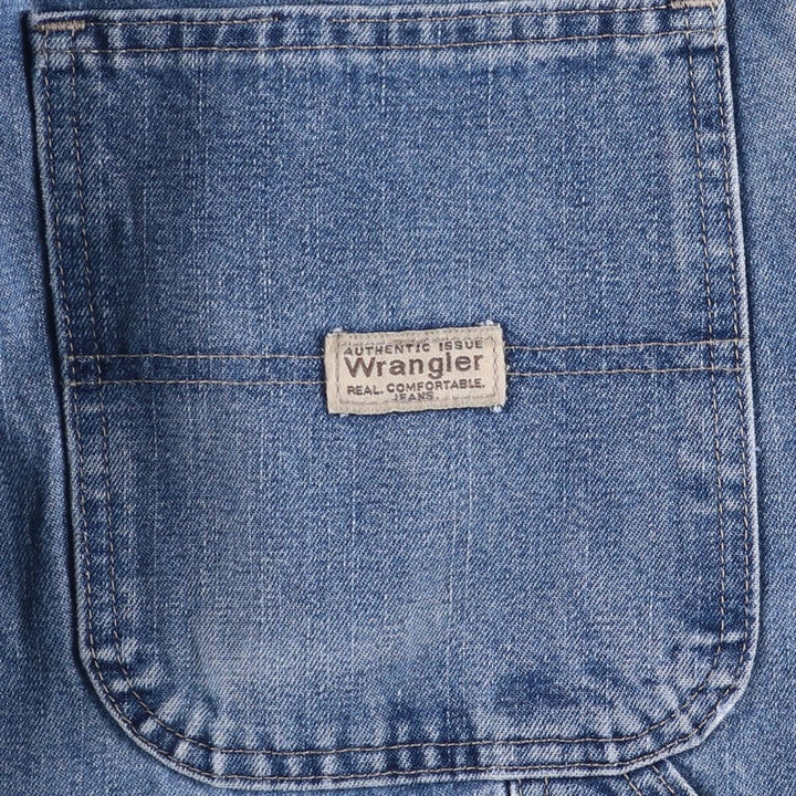 00'S Wrangler CARPENTER denim painter pants for men, equivalent to W34 cotton blue type Vintage Second Hand