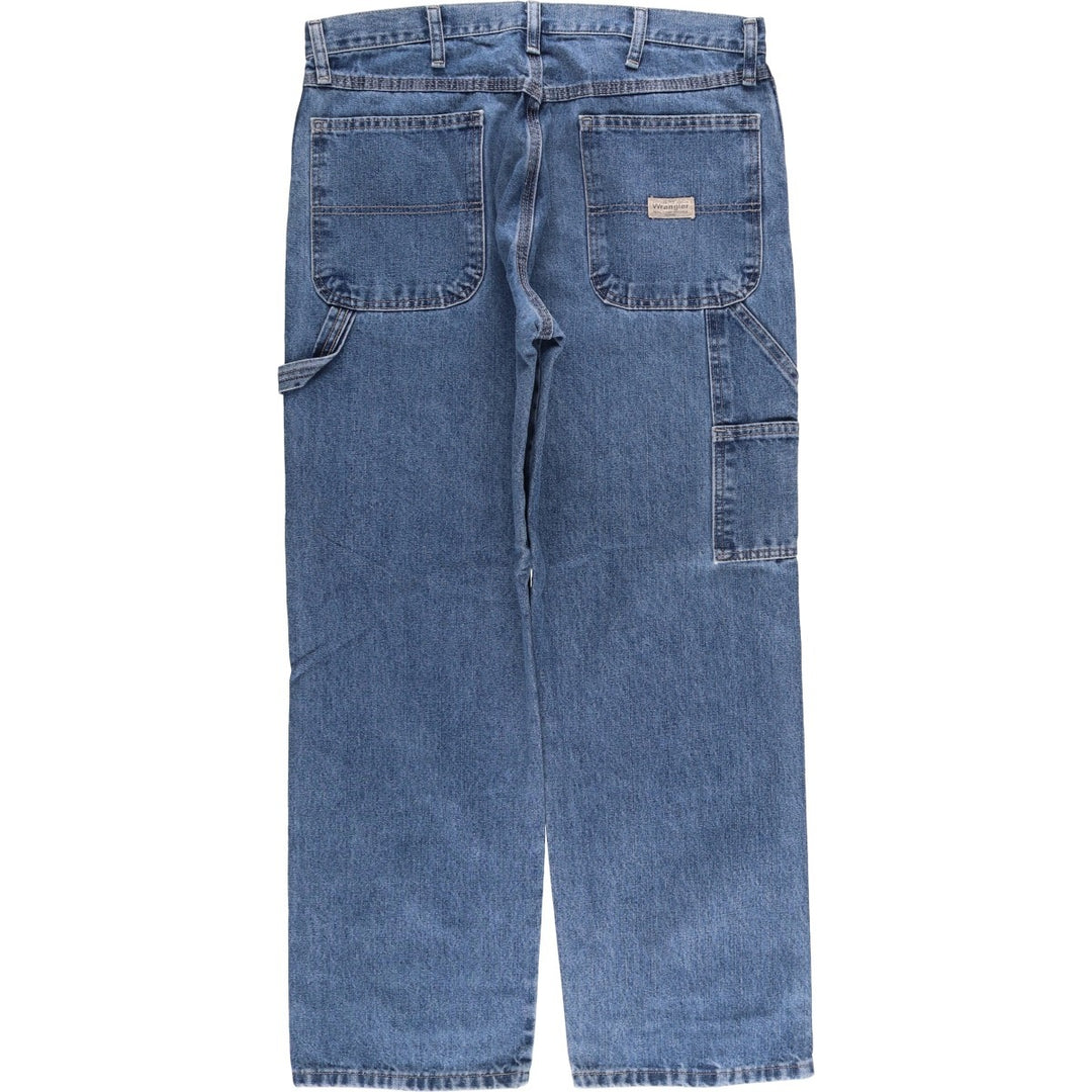 00'S Wrangler Denim Painter Pants Men's W34 cotton blue type Vintage Second Hand