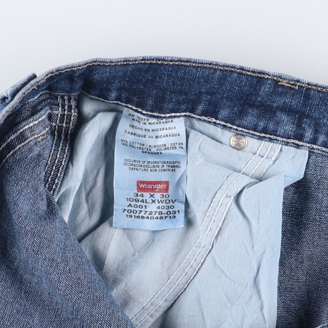 Wrangler Denim Painter Pants for Men, W34 equivalent cotton blue type Vintage Second Hand