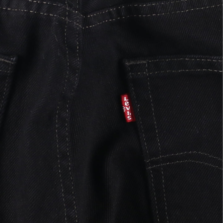 Levi's 505 Black Denim Tapered Denim Pants for Men, W31 equivalent cotton black type Vintage Second Hand