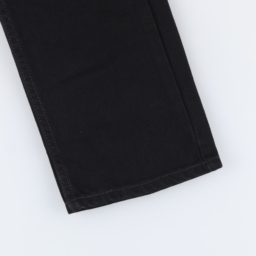 Levi's 505 Black Denim Tapered Denim Pants for Men, W31 equivalent cotton black type Vintage Second Hand