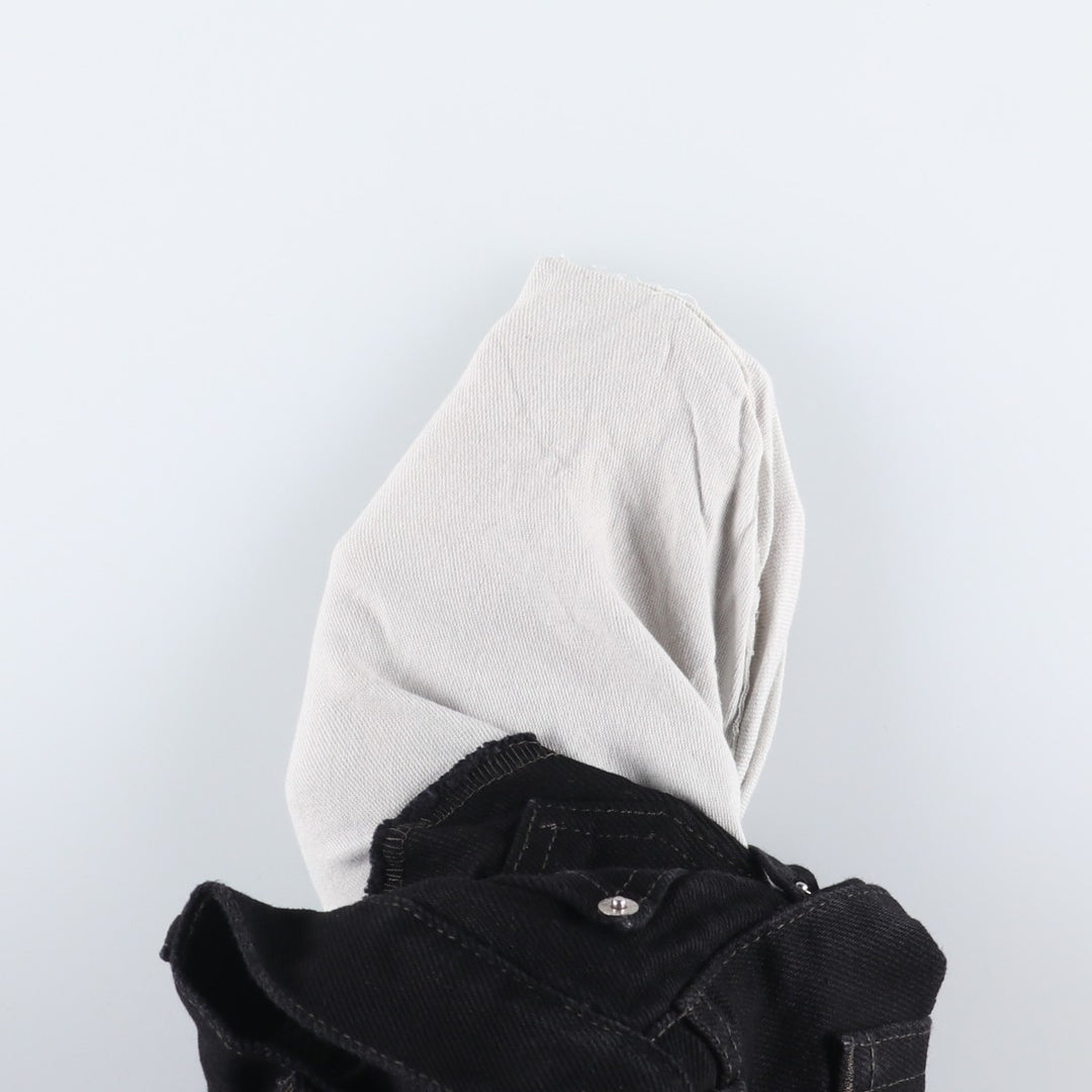 Levi's 505 Black Denim Tapered Denim Pants for Men, W31 equivalent cotton black type Vintage Second Hand